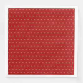 Elegant Starry Mönster Red and Guld Stars Pappersservett