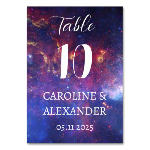 Elegant Starry Night Constellation Galaxy Modern T Bordsnummer