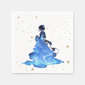 "Elegant Starry Night Princess Design" Pappersservett