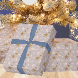 Elegant Stars Mönster Wrapping Papper Presentpapper