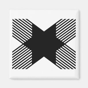 Elegant start i bokstaven X monogram Magnet