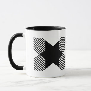 Elegant start i bokstaven X monogram Mugg