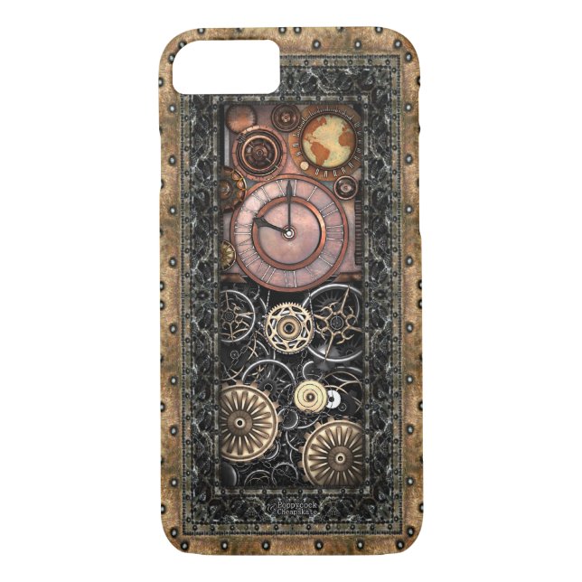 Elegant Steampunk Case-Mate iPhone Skal (Baksida)
