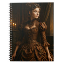 Elegant Steampunk Victorian Dam i Brown