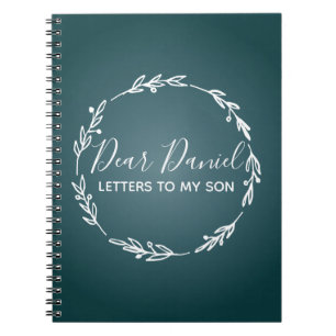 Elegant Steel Blue Brev till min chic design Anteckningsbok