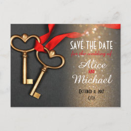 Elegant stil bröllop spara datum meddelande vykort