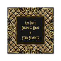 Elegant Stilfull Art Deco Guld Svart Vintage 1930