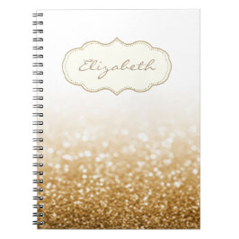 Elegant Stilfull, Blank, Glittrig Bokeh Anteckningsbok