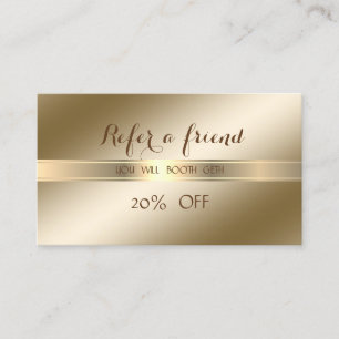 Elegant Stilfull, Blank Referral-kort Rabattkort