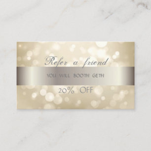 Elegant Stilfull Bokeh,Stripe Reklamkort Rabattkort
