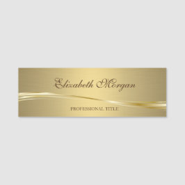 Elegant Stilfull Chic Guld Namnbricka