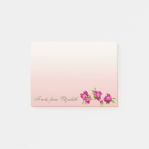 Elegant Stilfull Flickaktig , Blommor Post-it Block