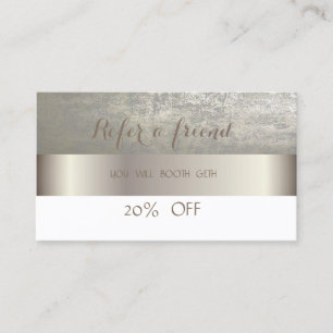 Elegant Stilfull Glamorös Referral-kort Rabattkort