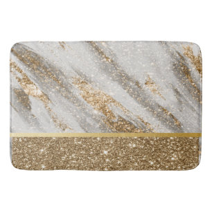 Elegant Stilfull Guld Glitter Blank Badrumsmatta