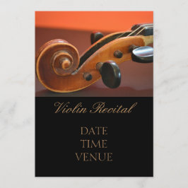 Elegant stilfull kapacitet för fiolhögläsning inbjudningar