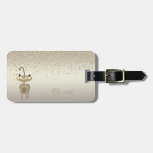 Elegant Stilfull Katt - Blank Folie Konfetti-Diama Bagagebricka
