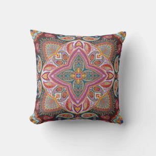 Elegant Stilfull Klassisk Lila Paisley Mönster Kudde
