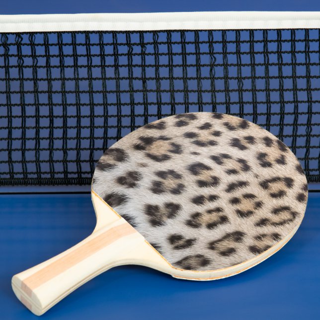 Elegant stilfull leopard gepard päls djurtryck pingisracket (Insitu)