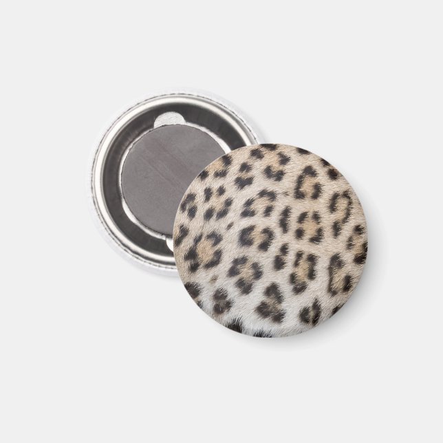 Elegant stilfull leopard gepard päls tryck mönster magnet (Front/Back)