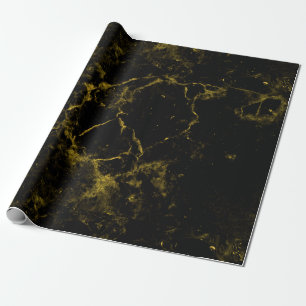 elegant stilfull modern chicsvart och guld- marmor presentpapper