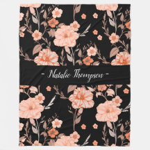 Elegant stilfull monokrom svart blommönster