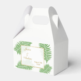 Elegant Stilfull Ormbunke Bröllop Presentaskar