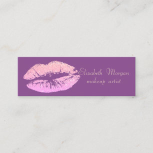 Elegant Stilfull Professionell Violett -Glittrig L Mini Visitkort