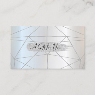 Elegant Stilfull Silver, Geometrisk, Ränder Rabattkort