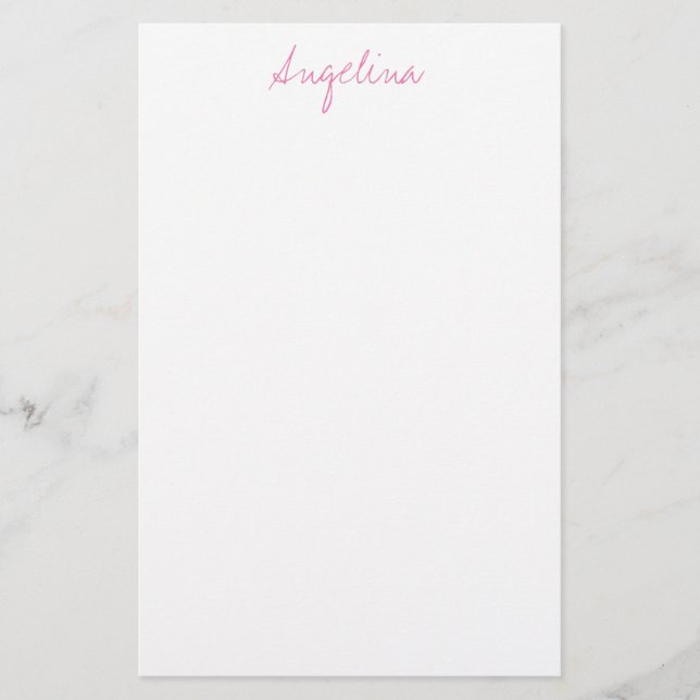 Elegant Stilfull Trendig Unik Handskrift Stil Brevpapper (Framsida)