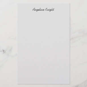 Elegant Stilfull Trendig Unik Handskriftsskrift Brevpapper