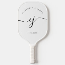Elegant Stilfullt Monogram Minimalistiskt Bröllop