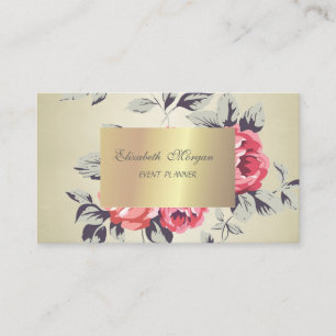 Elegant Stilren Chic,Blommor Visitkort