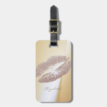 Elegant Stilren Chic - Glittrande Läppar,Personlig