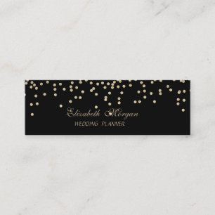Elegant Stilren Chic Oäkta Guld-Diamanter Mini Visitkort