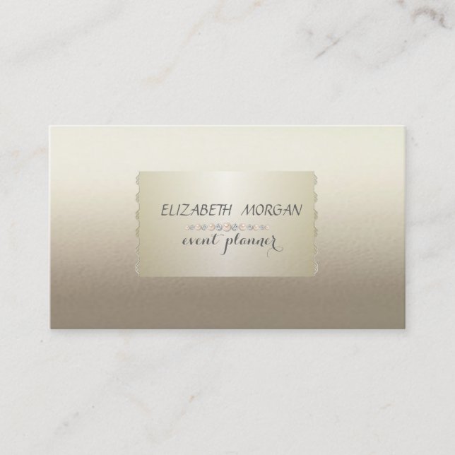 Elegant Stilren,Chic,Professionell Visitkort (Framsida)