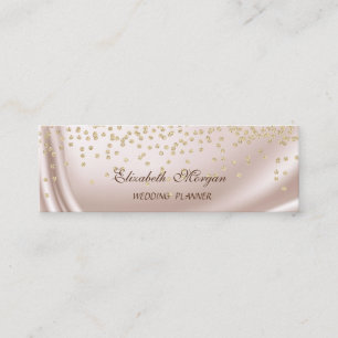 Elegant Stilren ChicModern Guld Diamanter Mini Visitkort