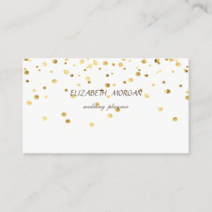 Elegant Stilren Minimalistisk, Falsk Guld Konfetti Visitkort