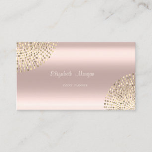 Elegant Stilren Modern Enkel,Prickar,Roséguld Visitkort
