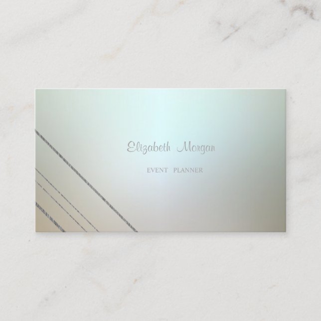 Elegant Stilren Modern, Glittrande Ränder Visitkort (Framsida)