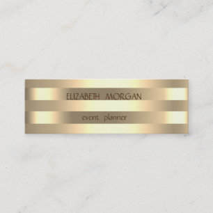 Elegant Stilren Modern Guldrandig Mini Visitkort