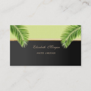 Elegant Stilren Modern, Prickar, Palmblad Visitkort