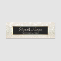 Elegant Stilren Modern, Ram, Glitter Bokeh