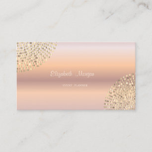 Elegant Stilren Modern Roséguld Enkel,Prickar Visitkort