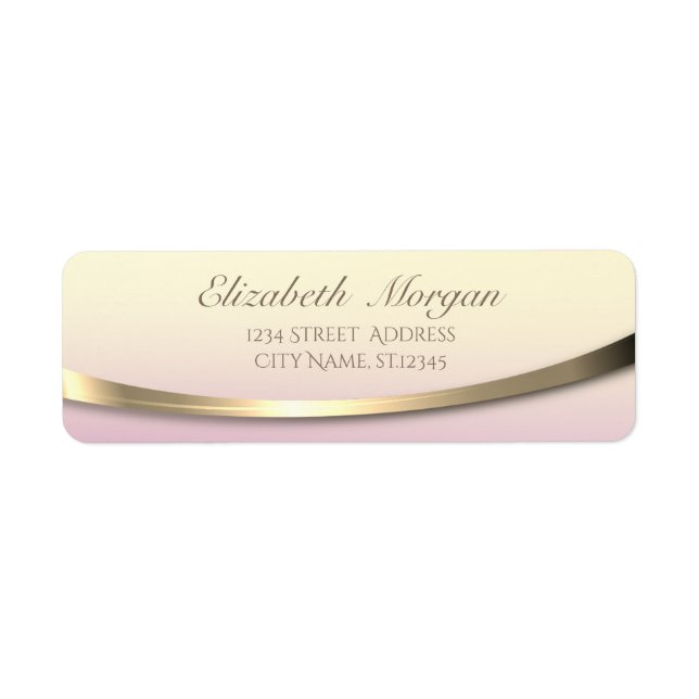 Elegant Stilren Modern Sofistikerad,Ombre Returadress Etikett (Framsidan)