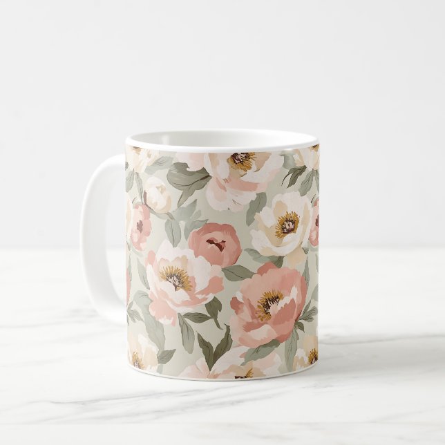 Elegant Stilren Modern Vacker för Henne Kaffemugg (Framsida vänster)