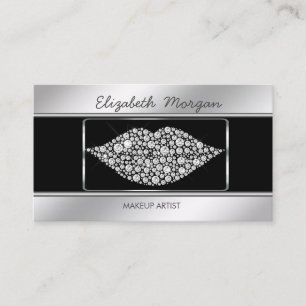 Elegant Stilren Professionell Diamanter Läppar Visitkort