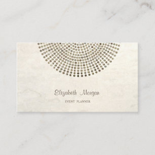 Elegant Stilren Professionell, Guldprickar Visitkort