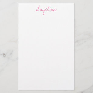 Elegant Stilren Trendig Unik Handskrift Stil Brevpapper