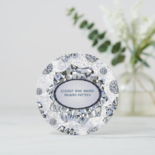 Elegant stjärna i form av diamant mönster inbjudningar