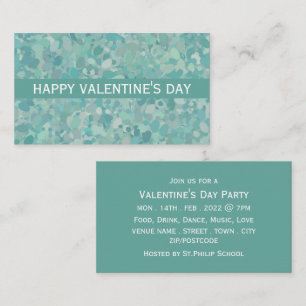 Elegant Stone Dot Valentine Day Party Biljett